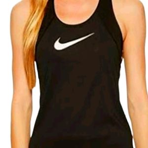 Nike tank top size s all black with white check